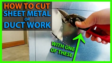 what do you cut sheet metal with|cutting holes in sheet metal.